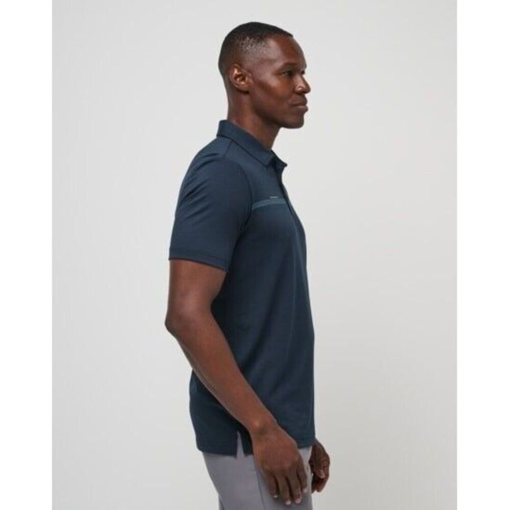 NWT Travis Matthew Bay Breaker golf polo shirt Mens Size Medium Blue - Picture 5 of 10